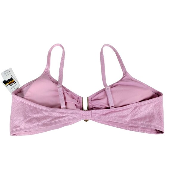 Time and Tru Womens 3X U Wire Plus Strawberry Cream Pink Bralette Bikini Top - Picture 6 of 8